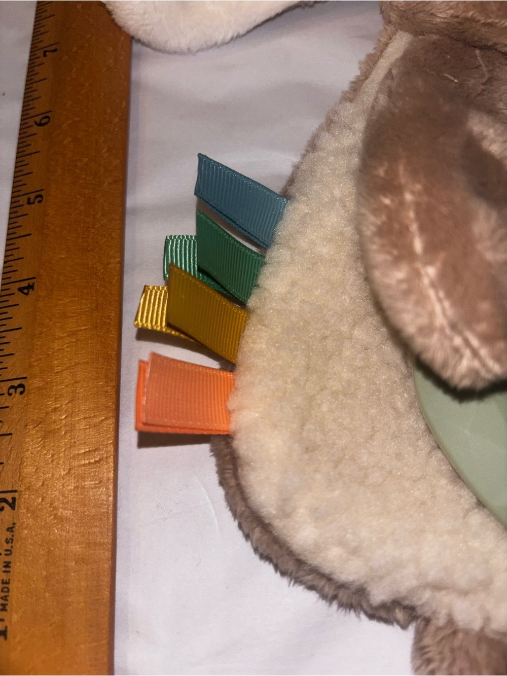 Replacement Itzy Ritzy Lovey Bunny Rabbit Sherpa Tags Ribbons Teether Rattle Toy - Picture 4 of 8